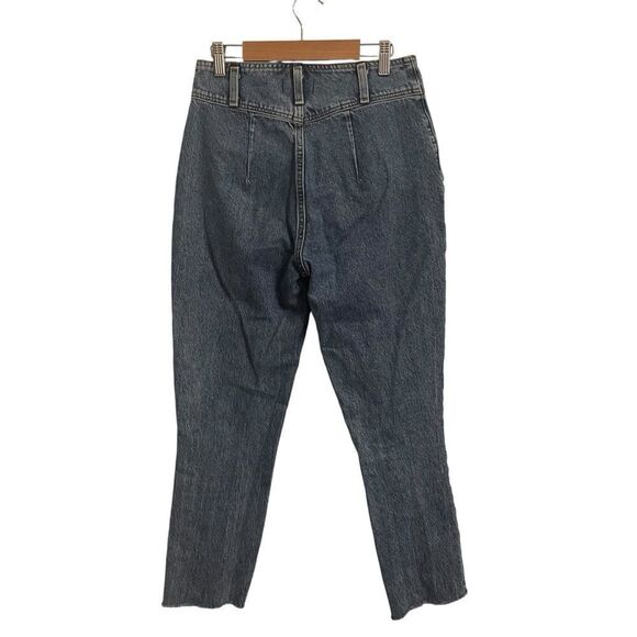 Abercrombie & Fitch "Mom Jean" Tapered Fray Leg Button Fly Size 25/0 - Picture 6 of 9